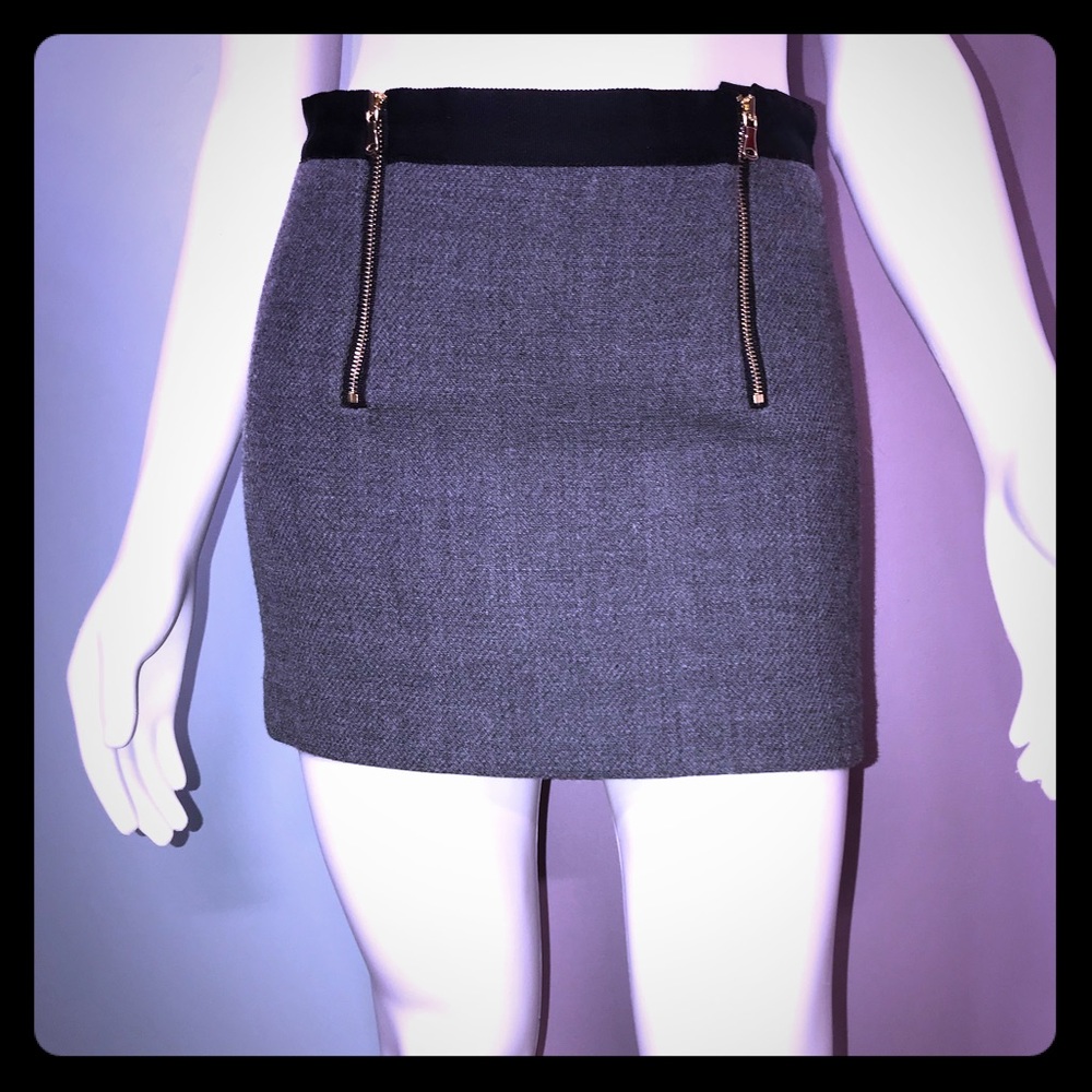 MILLY • Wool Micro Mini Skirt / *12y =size 24/0